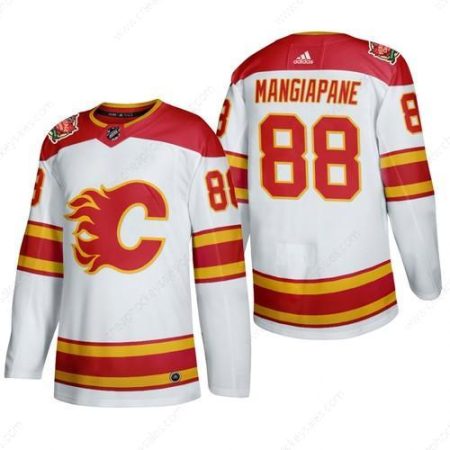 Men’s Calgary Flames #88 Andrew Mangiapane Authentic 2019 Heritage Classic White Jersey