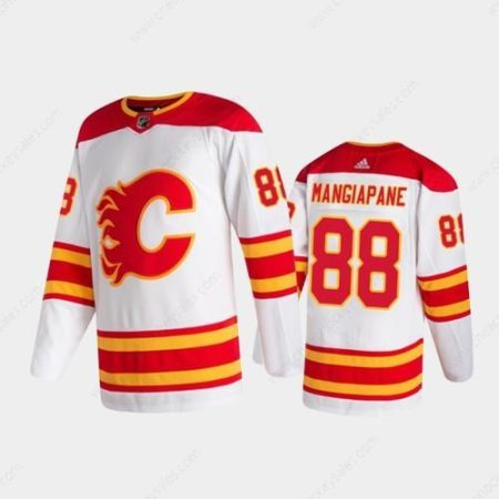 Men’s Calgary Flames #88 Andrew Mangiapane Away White 2020-21 Authentic Pro Jersey