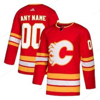 Men’s Calgary Flames Adidas Red Alternate Authentic Custom Jersey