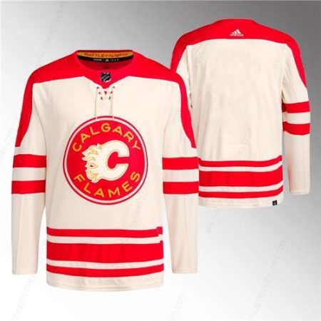 Men’s Calgary Flames Blank 2023 Cream Classic Primegreen Stitched Jersey