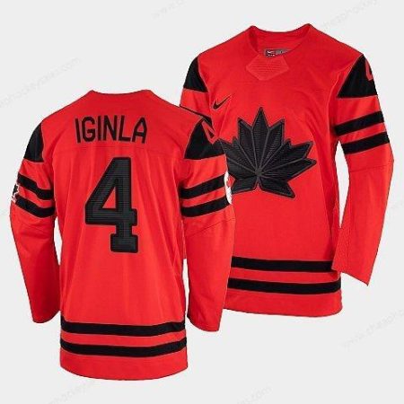 Men’s Canada Hockey Jarome Iginla Red 2022 Winter Olympic Gold #4 Winner Jersey