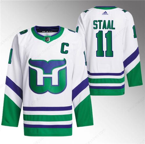 Men’s Carolina Hurricanes #11 Jordan Staal White 2023-24 Stitched Jersey