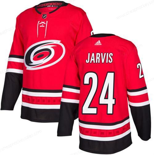 Men’s Carolina Hurricanes #24 Seth Jarvis Red Stitched Jersey