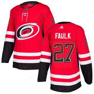 Men’s Carolina Hurricanes #27 Justin Faulk Red Drift Fashion Adidas Jersey