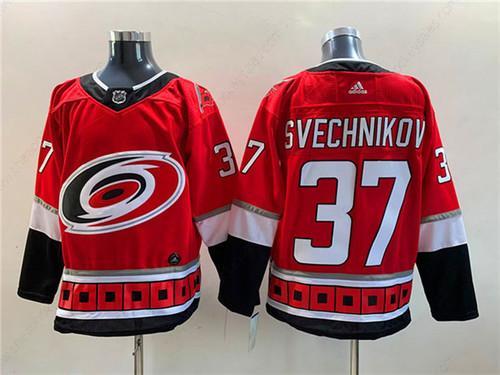 Men’s Carolina Hurricanes #37 Andrei Svechnikov Red New Stitched Jersey