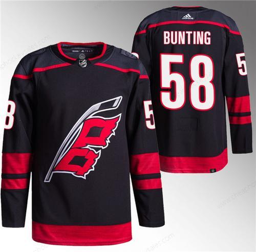 Men’s Carolina Hurricanes #58 Michael Bunting Black Stitched Jersey