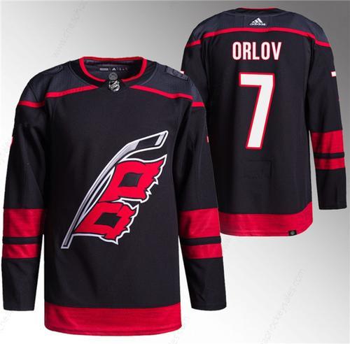 Men’s Carolina Hurricanes #7 Dmitry Orlov Black Stitched Jersey