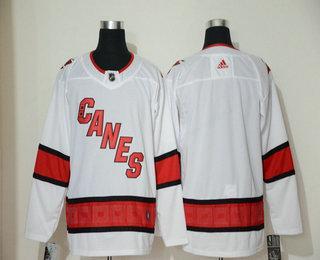 Men’s Carolina Hurricanes Blank White New 2019 Adidas Stitched NHL Jersey