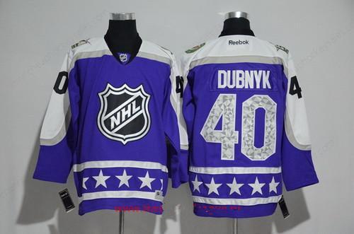 Men’s Central Division Minnesota Wild #40 Devan Dubnyk Reebok Purple 2017 NHL All-Star Stitched Ice Hockey Jersey