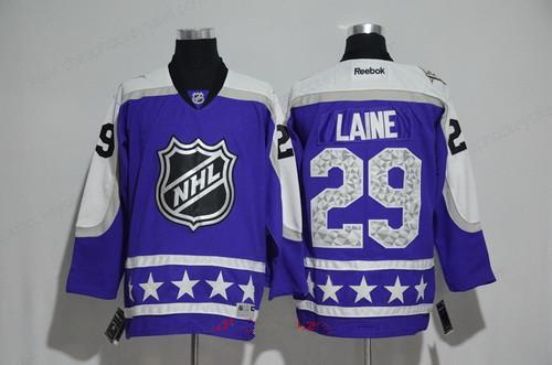 Men’s Central Division Winnipeg Jets #29 Patrik Laine Reebok Purple 2017 NHL All-Star Stitched Ice Hockey Jersey