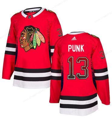 Men’s Chicago Blackhawks #13 Cm Punk Red Drift Fashion Adidas Jersey