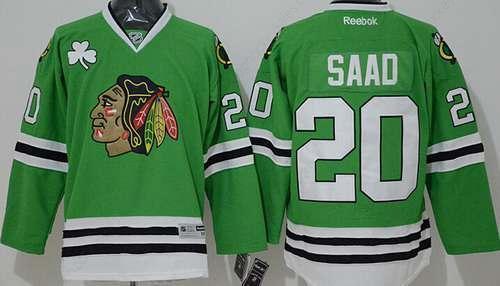 Men’s Chicago Blackhawks #20 Brandon Saad Green Jersey