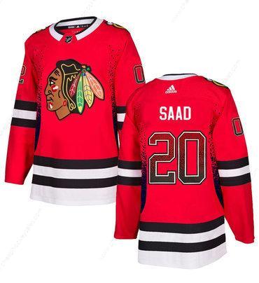 Men’s Chicago Blackhawks #20 Brandon Saad Red Drift Fashion Adidas Jersey