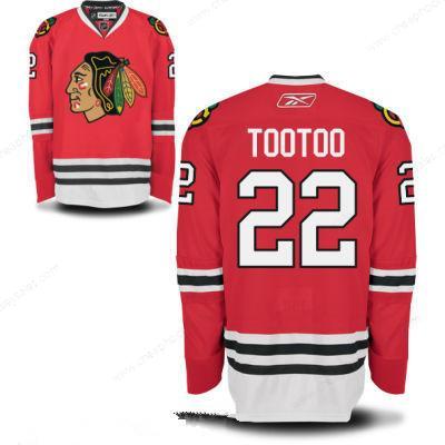 Men’s Chicago Blackhawks #22 Jordin Tootoo Red Home Hockey Stitched NHL Jersey