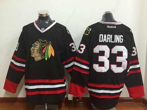 Men’s Chicago Blackhawks #33 Scott Darling Black Jersey