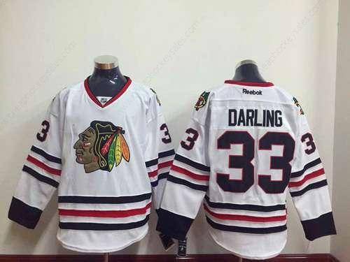 Men’s Chicago Blackhawks #33 Scott Darling White Jersey