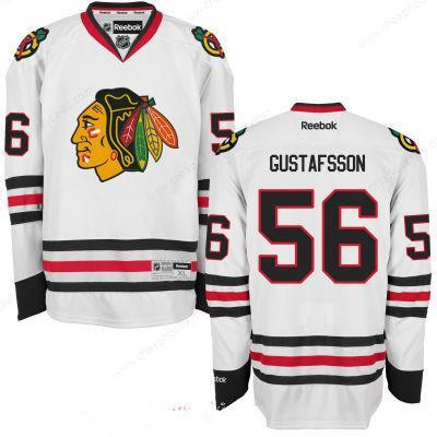 Men’s Chicago Blackhawks #56 Erik Gustafsson White Hockey Stitched NHL Jersey