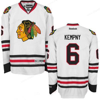 Men’s Chicago Blackhawks #6 Michal Kempny White Hockey Stitched NHL Jersey