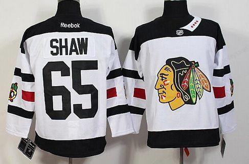 Men’s Chicago Blackhawks #65 Andrew Shaw Reebok White 2016 Stadium Series Premier Jersey