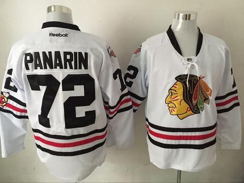 Men’s Chicago Blackhawks #72 Artemi Panarin 2017 Winter Classic White Stitched NHL Throwback Hockey Jersey