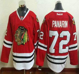 Men’s Chicago Blackhawks #72 Artemi Panarin Home Red Reebok Hockey Jersey