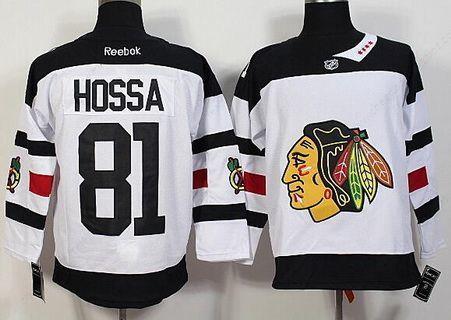 Men’s Chicago Blackhawks #81 Marian Hossa Reebok White 2016 Stadium Series Premier Jersey