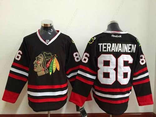 Men’s Chicago Blackhawks #86 Teuvo Teravainen Black Jersey