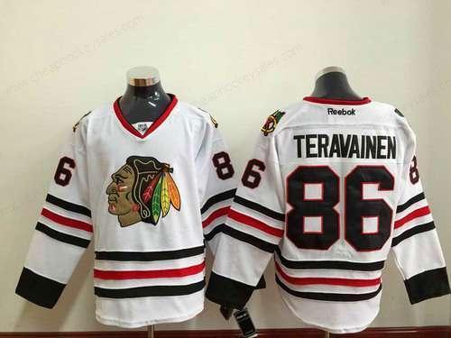 Men’s Chicago Blackhawks #86 Teuvo Teravainen White Jersey