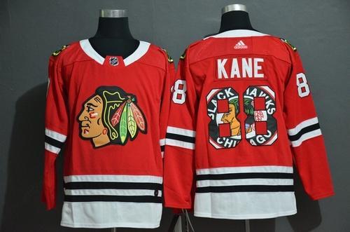 Men’s Chicago Blackhawks #88 Patrick Kane New Red Fashion Adidas Stitched NHL Jersey