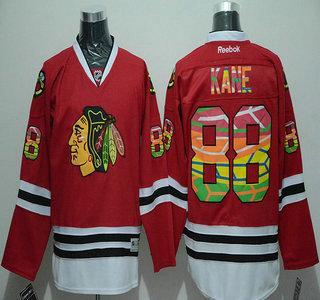 Men’s Chicago Blackhawks #88 Patrick Kane Reebok Red Colored NHL Fashion Jersey