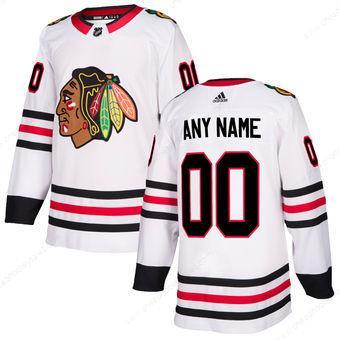 Men’s Chicago Blackhawks Adidas White Authentic Custom Jersey