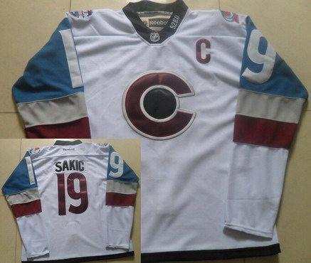 Men’s Colorado Avalanche #19 Joe Sakic White 2016 Stadium Series Hockey Jersey