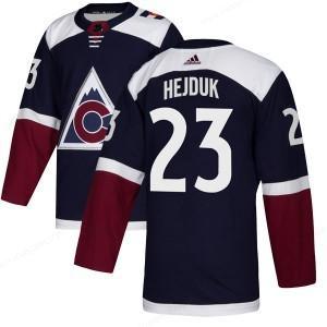 Men’s Colorado Avalanche #23 Milan Hejduk Adidas Authentic Alternate Navy Jersey