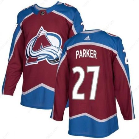 Men’s Colorado Avalanche #27 Scott Parker Adidas Authentic Burgundy Home Jersey