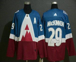 Men’s Colorado Avalanche #29 Nathan Mackinnon Blue 2020 Stadium Series Adidas Stitched NHL Jersey