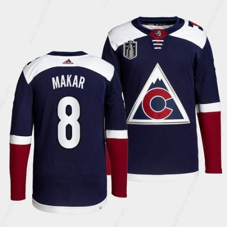 Men’s Colorado Avalanche #8 Cale Makar Navy 2022 Stanley Cup Final Patch Stitched Jersey