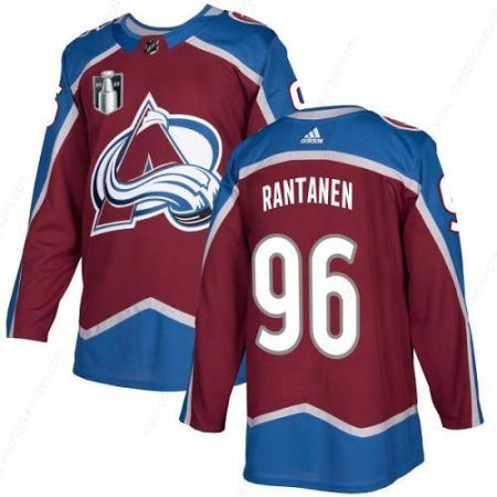 Men’s Colorado Avalanche #96 Mikko Rantanen 2022 Burgundy Stanley Cup Final Patch Stitched Jersey