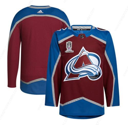 Men’s Colorado Avalanche Blank 2022 Stanley Cup Champions Patch Stitched Jersey