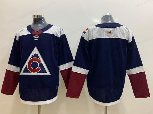 Men’s Colorado Avalanche Blank Navy Alternate Adidas Jersey