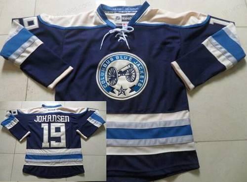 Men’s Columbus Blue Jackets #19 Ryan Johansen Navy Blue Alternate Premier NHL Reebok Jersey