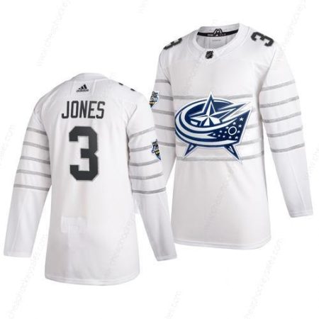 Men’s Columbus Blue Jackets #3 Seth Jones White 2020 NHL All-Star Game Adidas Jersey