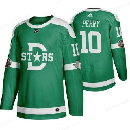 Men’s Dallas Stars 10 Corey Perry Green 2020 Winter Classic Adidas Jersey