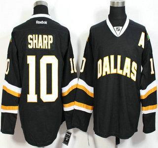 Men’s Dallas Stars #10 Patrick Sharp Black Jersey