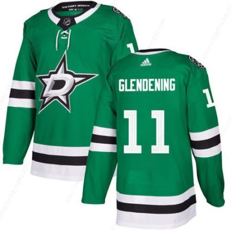 Men’s Dallas Stars #11 Luke Glendening Green Stitched Jersey