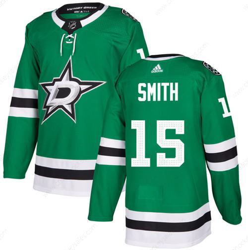 Men’s Dallas Stars #15 Craig Smith Green Stitched Jersey