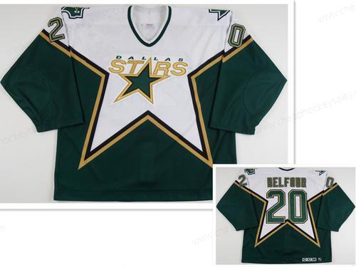 Men’s Dallas Stars #20 Eddy Balfour CCM Throwback Home NHL Jersey