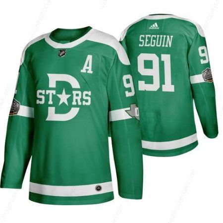 Men’s Dallas Stars 91 Tyler Seguin Green 2020 Winter Classic Adidas Jersey