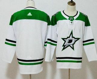 Men’s Dallas Stars Blank White 2017-2018 Hockey Stitched NHL Jersey