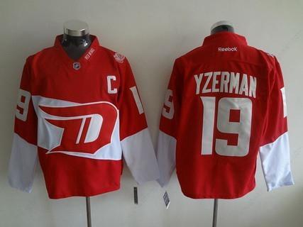 Men’s Detroit Red Wings #19 Steve Yzerman Reebok Red 2016 Stadium Series Team Premier Jersey