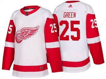 Men’s Detroit Red Wings #25 Mike Green White 2017-2018 Adidas Hockey Stitched NHL Jersey